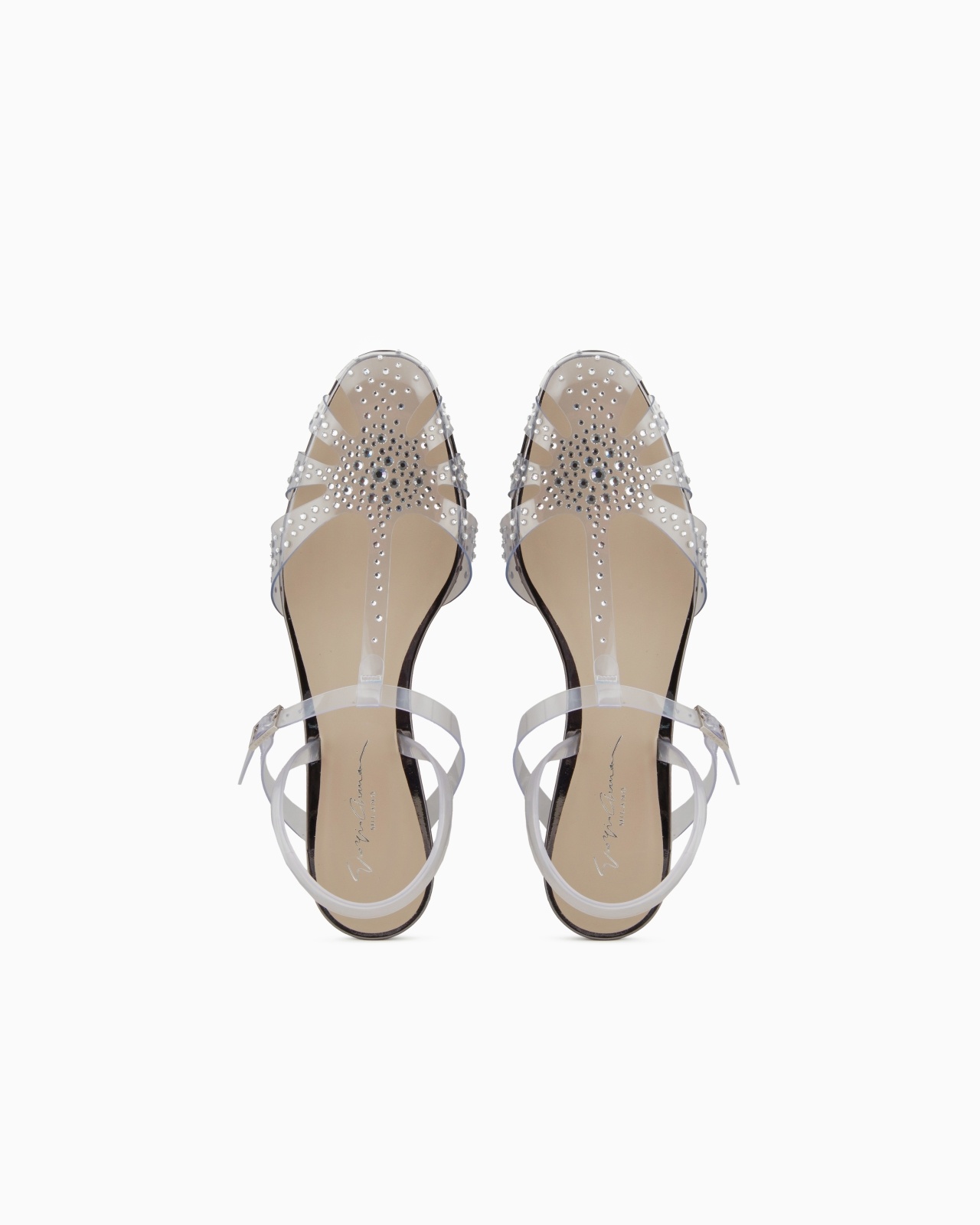 PVC AND RHINESTONE SLINGBACK BALLERINAS - 3