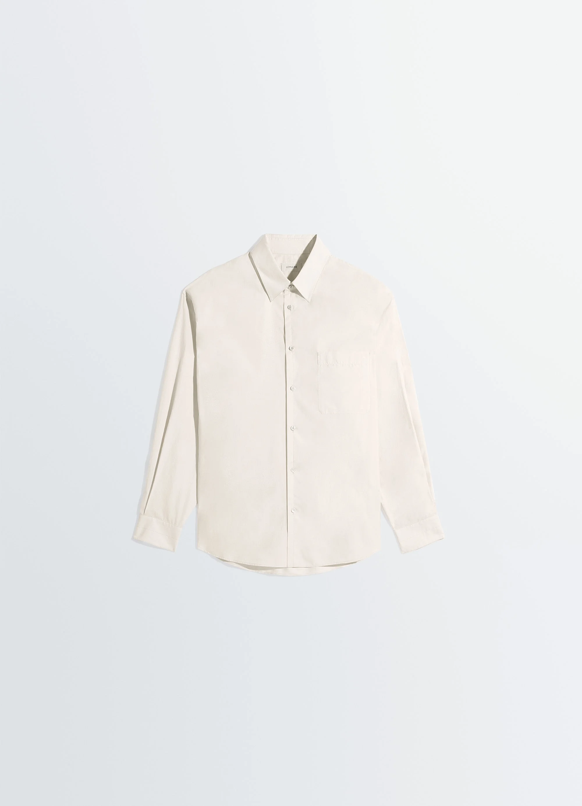 REGULAR SHIRT IN WASHED COTTON SILK - 1