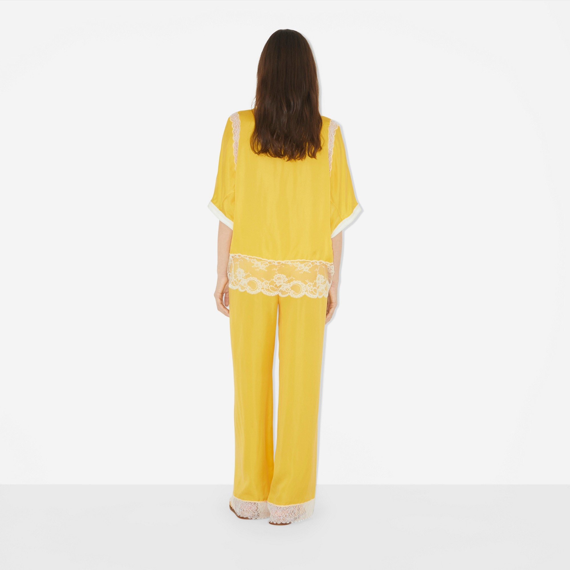 Satin Wide-leg Trousers - 4