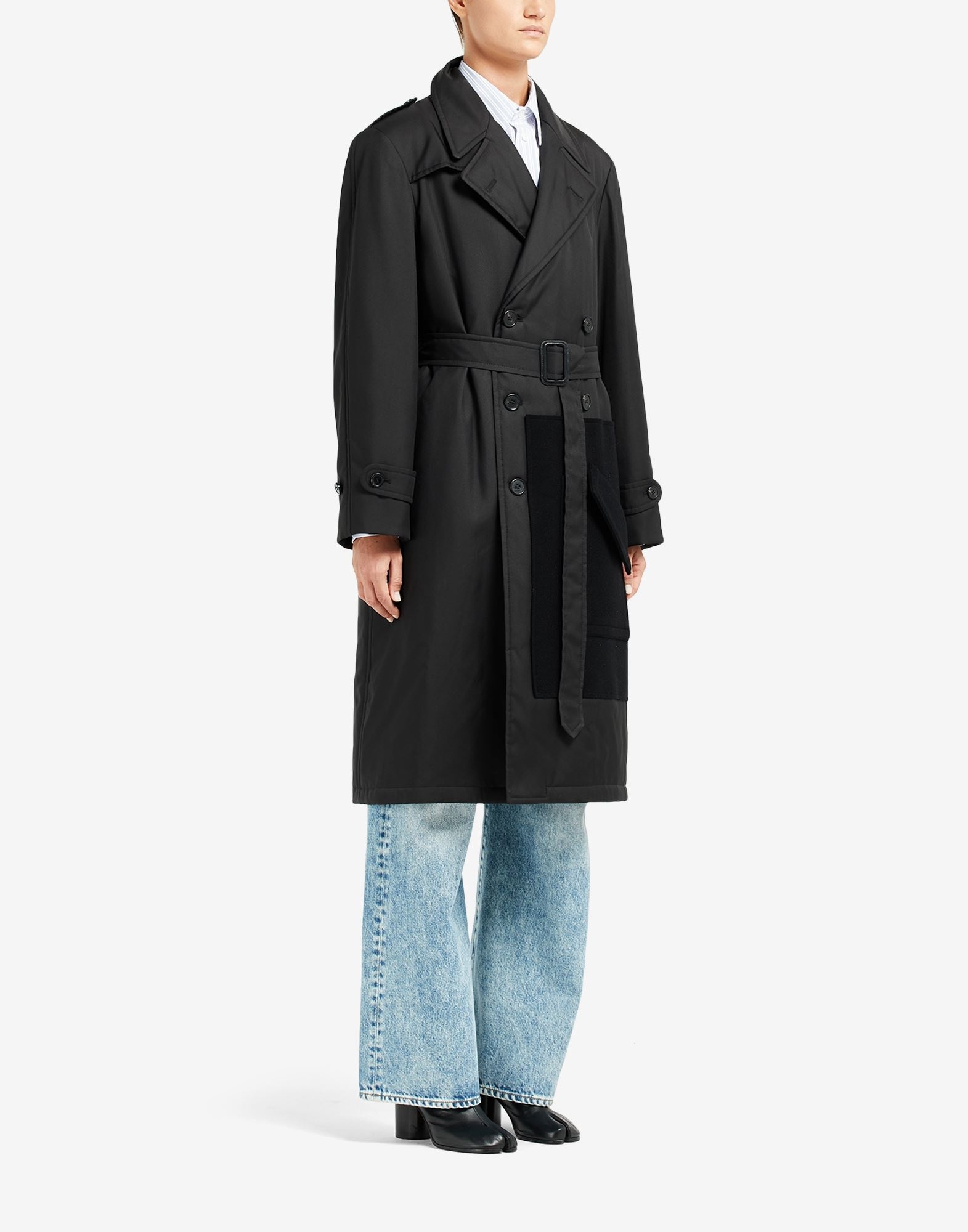 Trench Coat with Side Pocket - 3