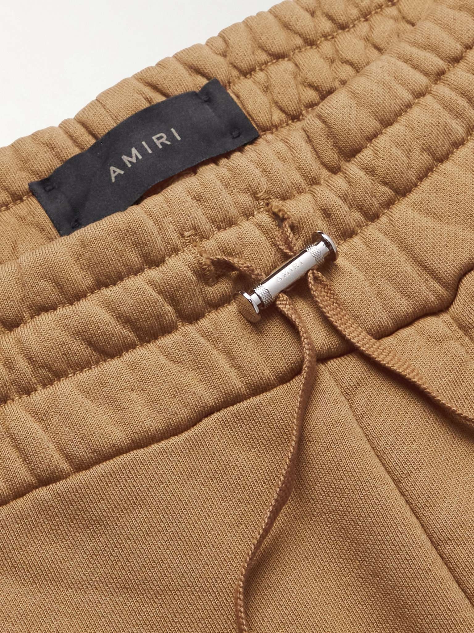 + Chemist Tapered Suede-Appliquéd Cotton-Jersey Sweatpants - 3