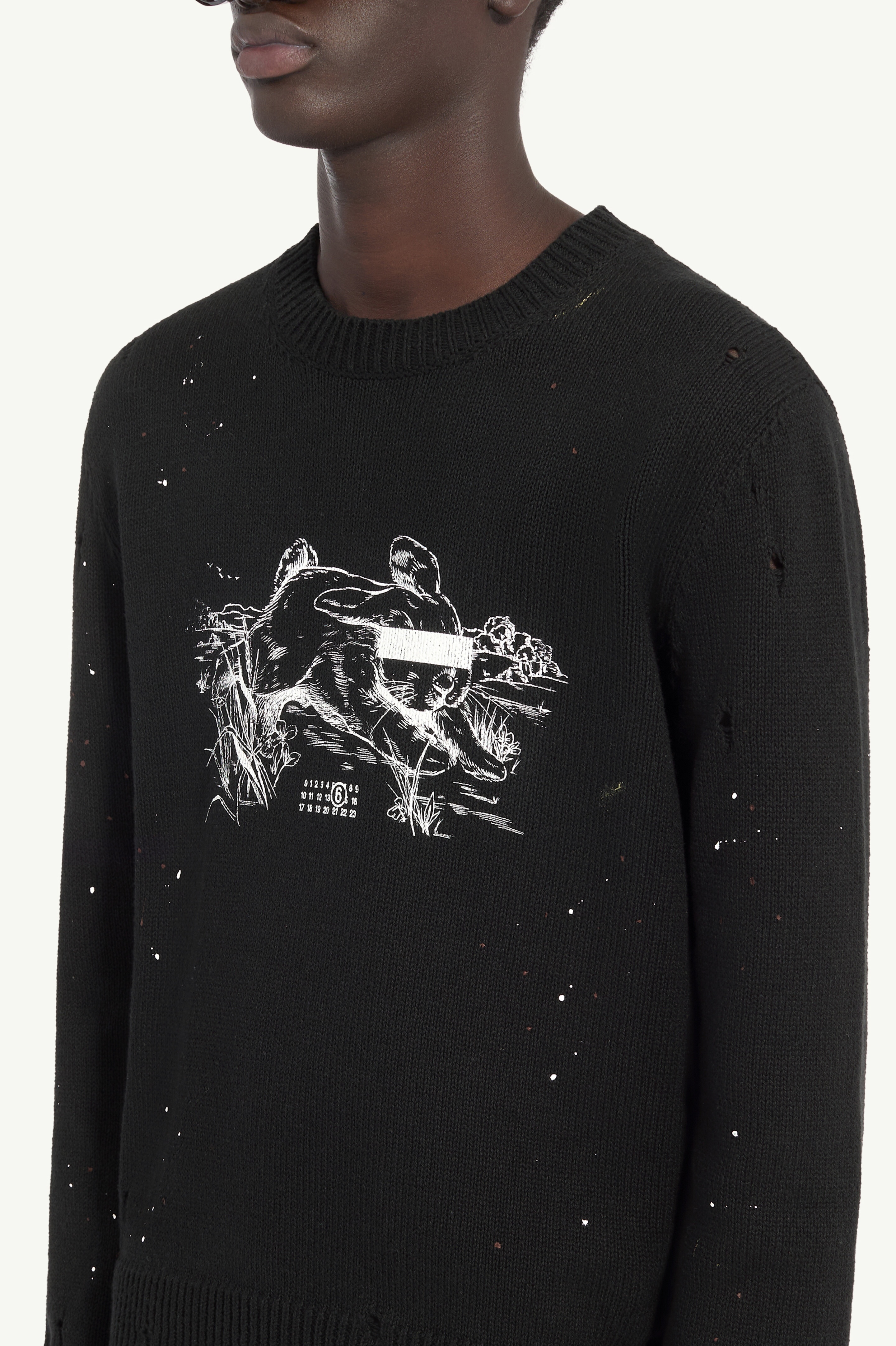 White Rabbit Print Jumper - 5