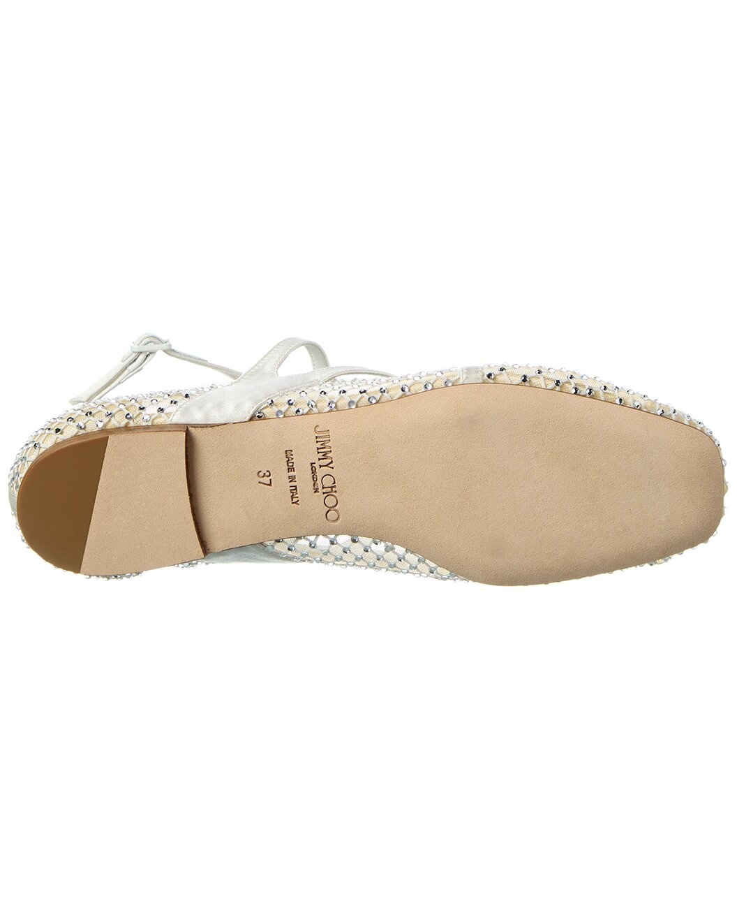 Jimmy Choo Astoria Leather-Trim Flat - 4