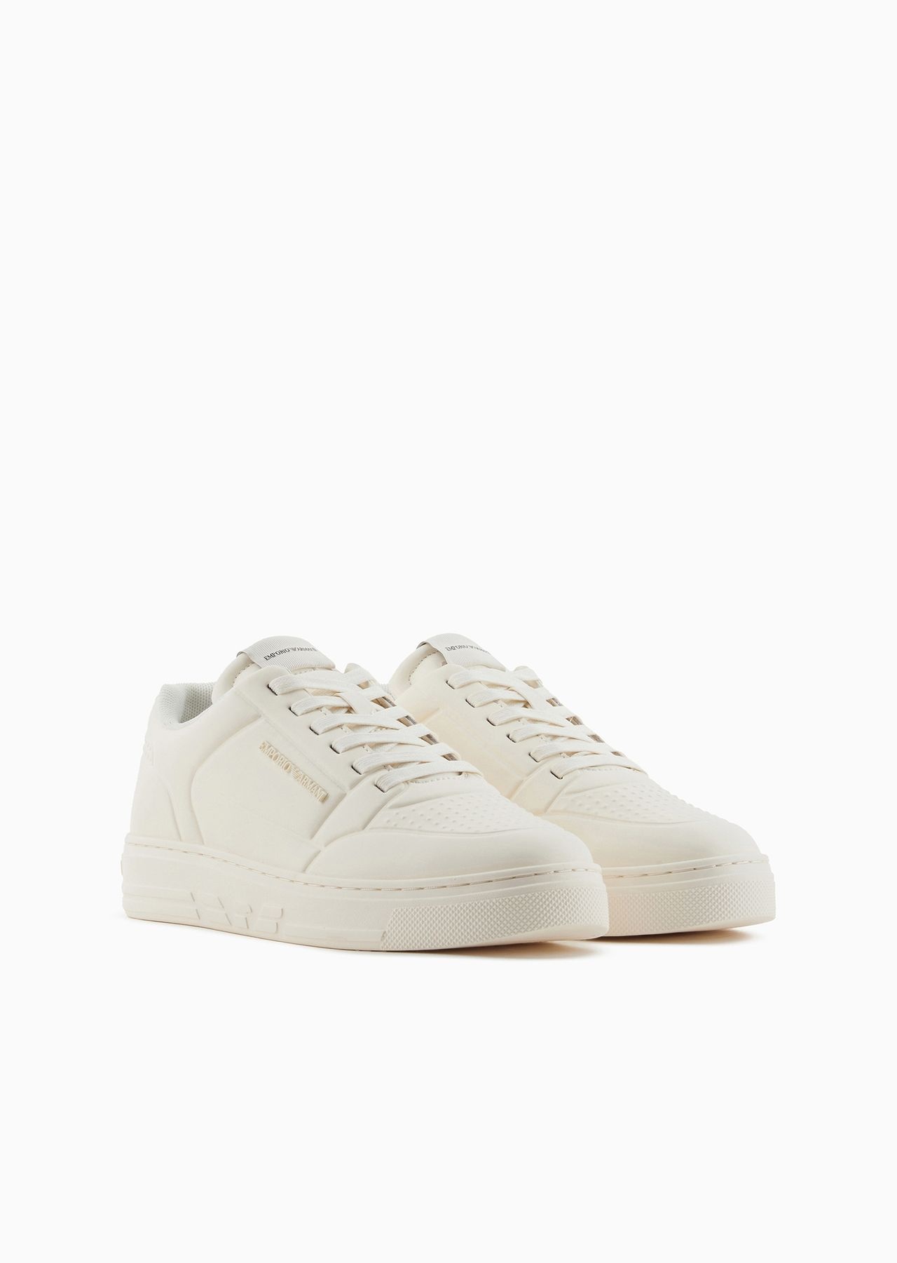 Leather sneakers with thermoformed details - 2