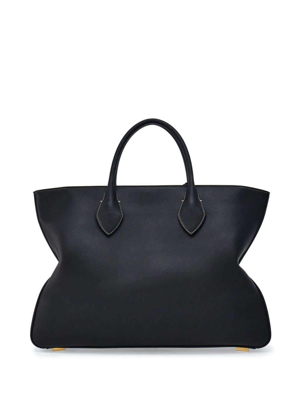 logo-print leather tote bag - 2