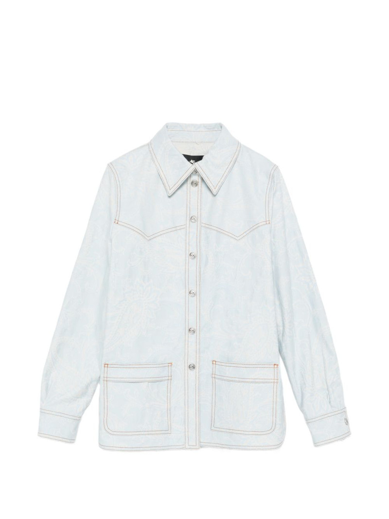 front-pocket paisley-print shirt 1