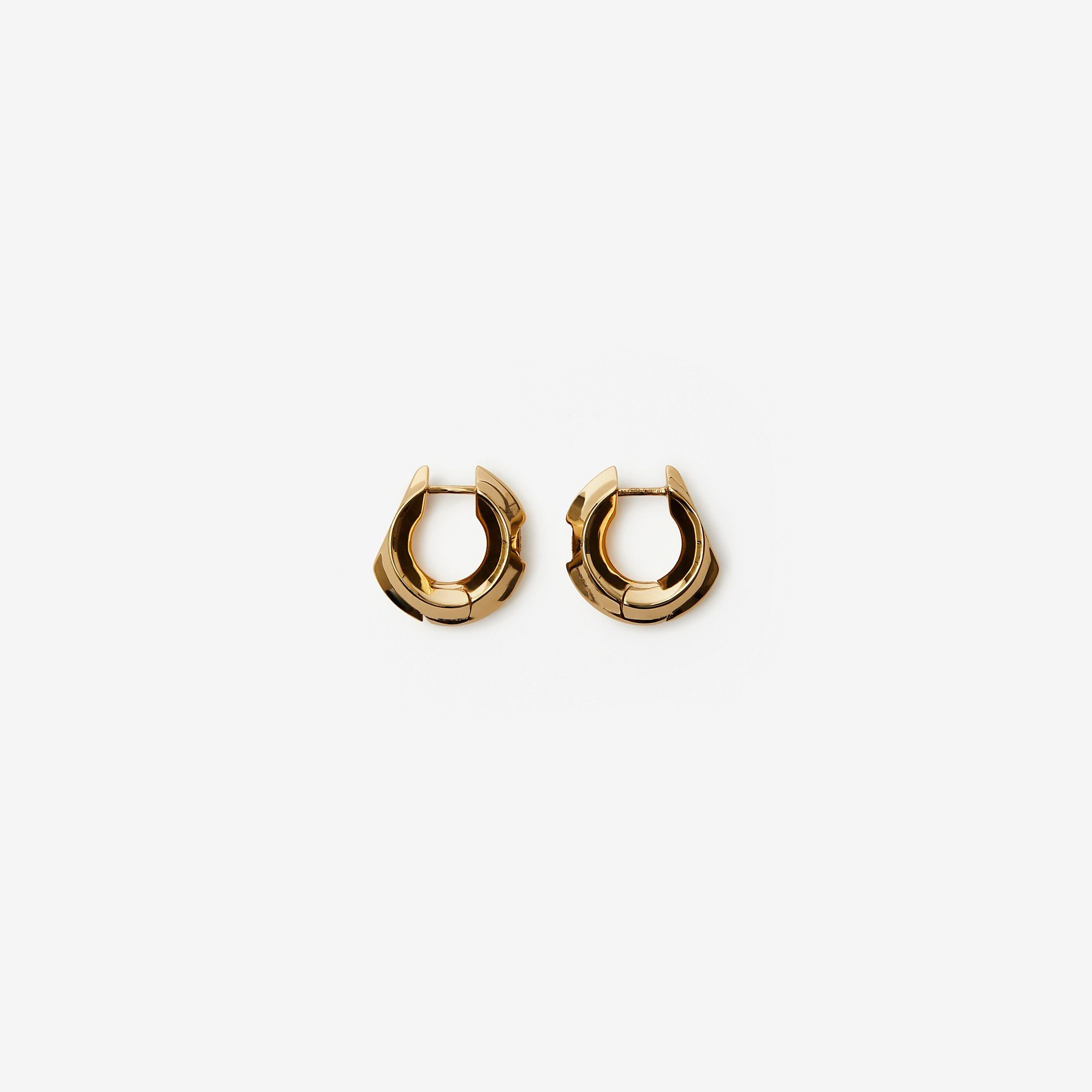 Gold-plated Hollow Earrings - 1