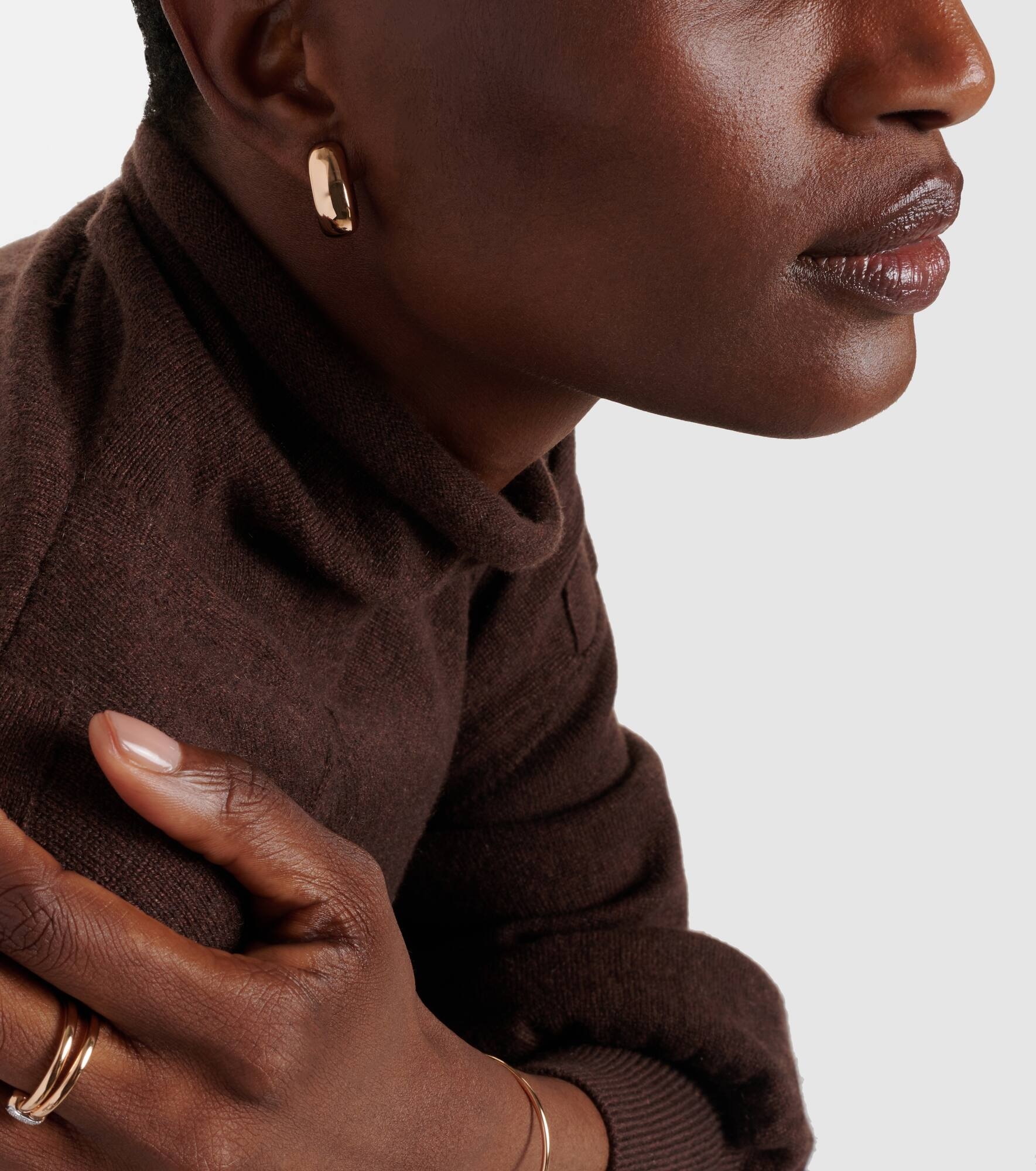 Iconica 18kt rose gold earrings - 3