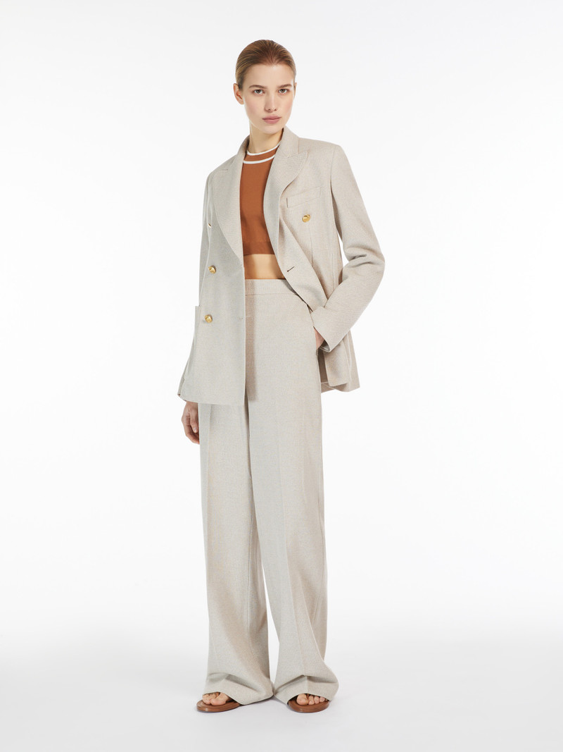 Max Mara VANADIO Double-breasted jersey blazer outlook
