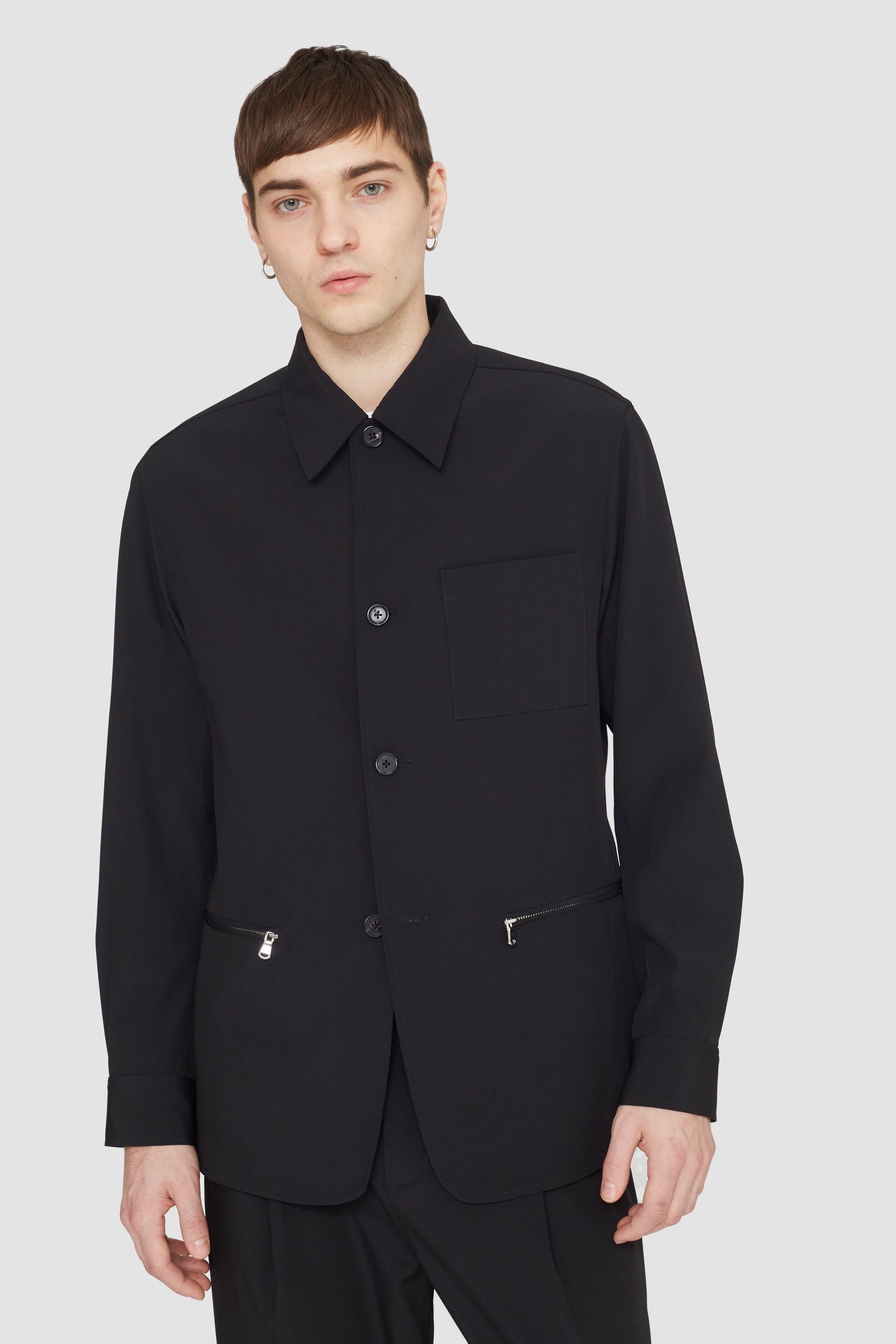 Wool Blend Coach Jacket - 5