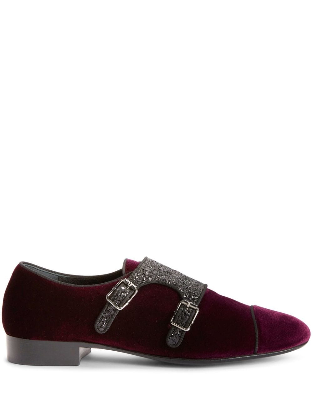 Johnny Crystal embellished monk-strap loafers - 1