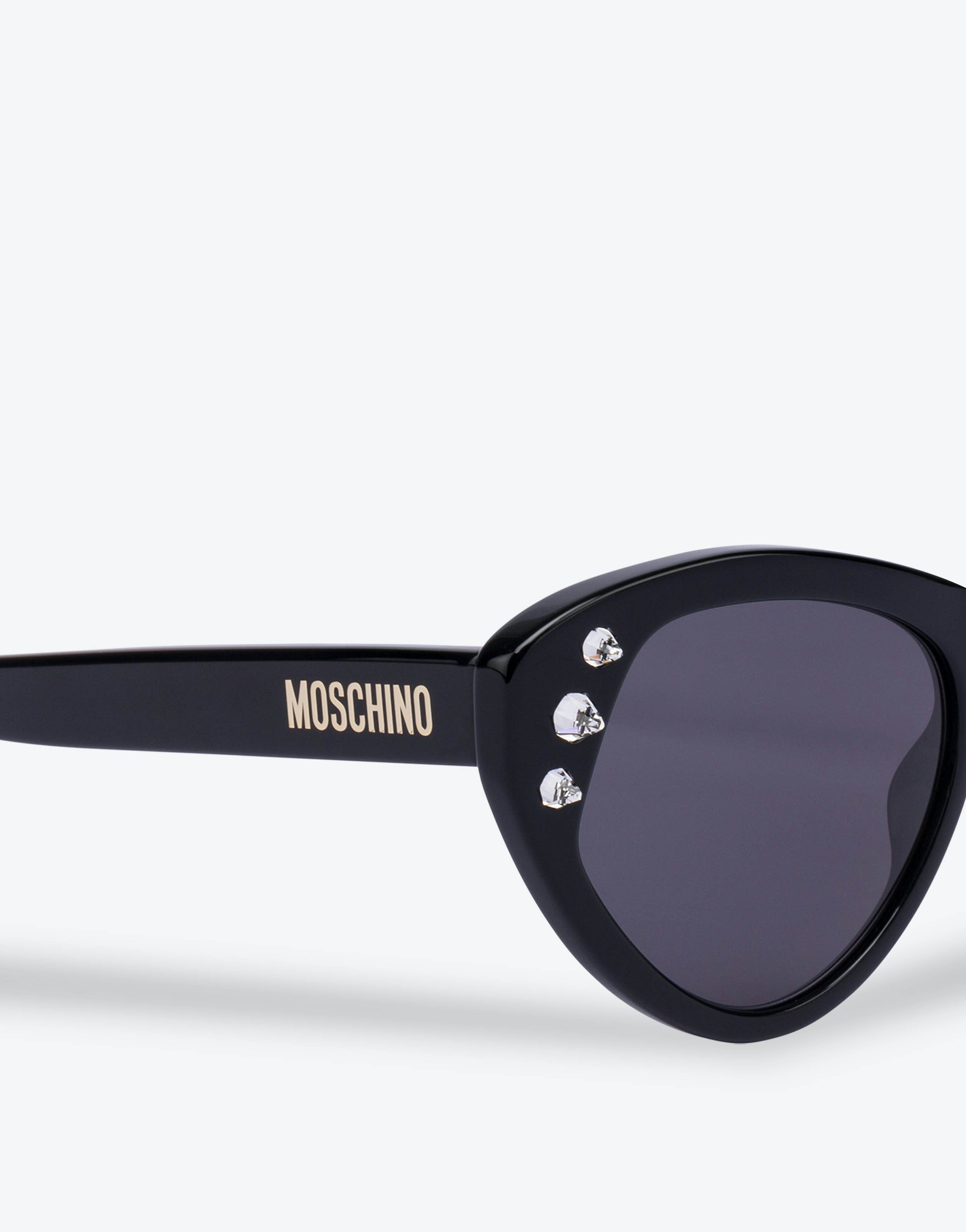CAT EYE SUNGLASSES WITH RHINESTONES - 3