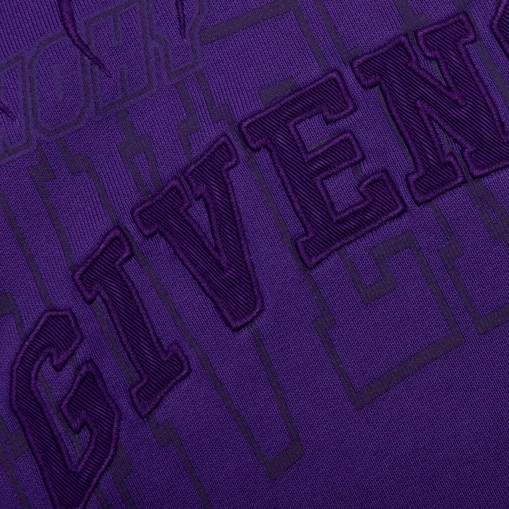 GIVENCHY SLIM FIT PRINT HOODIE - PURPLE - 5