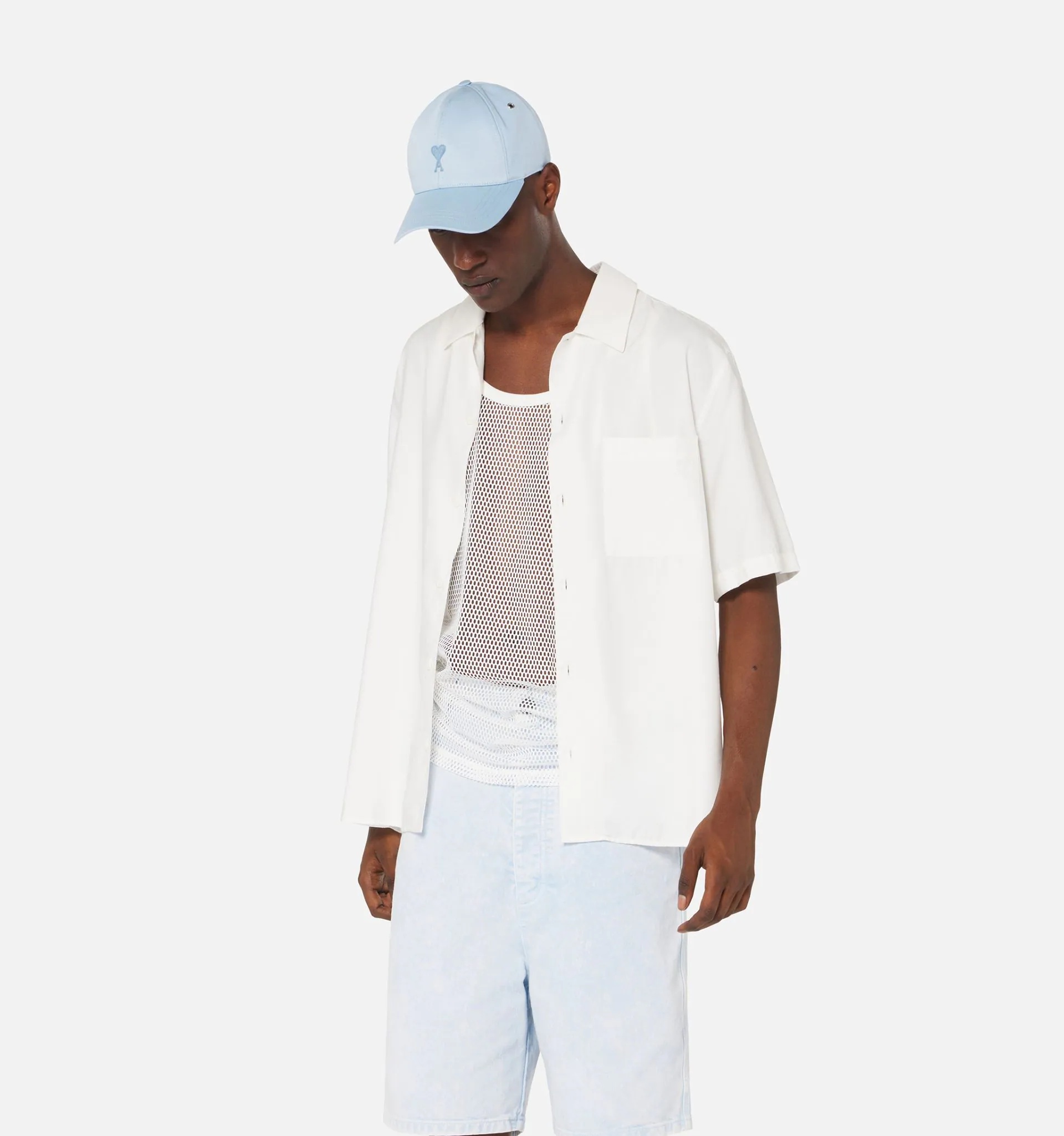 Col Requin Shirt With Ami Satin Label - 2