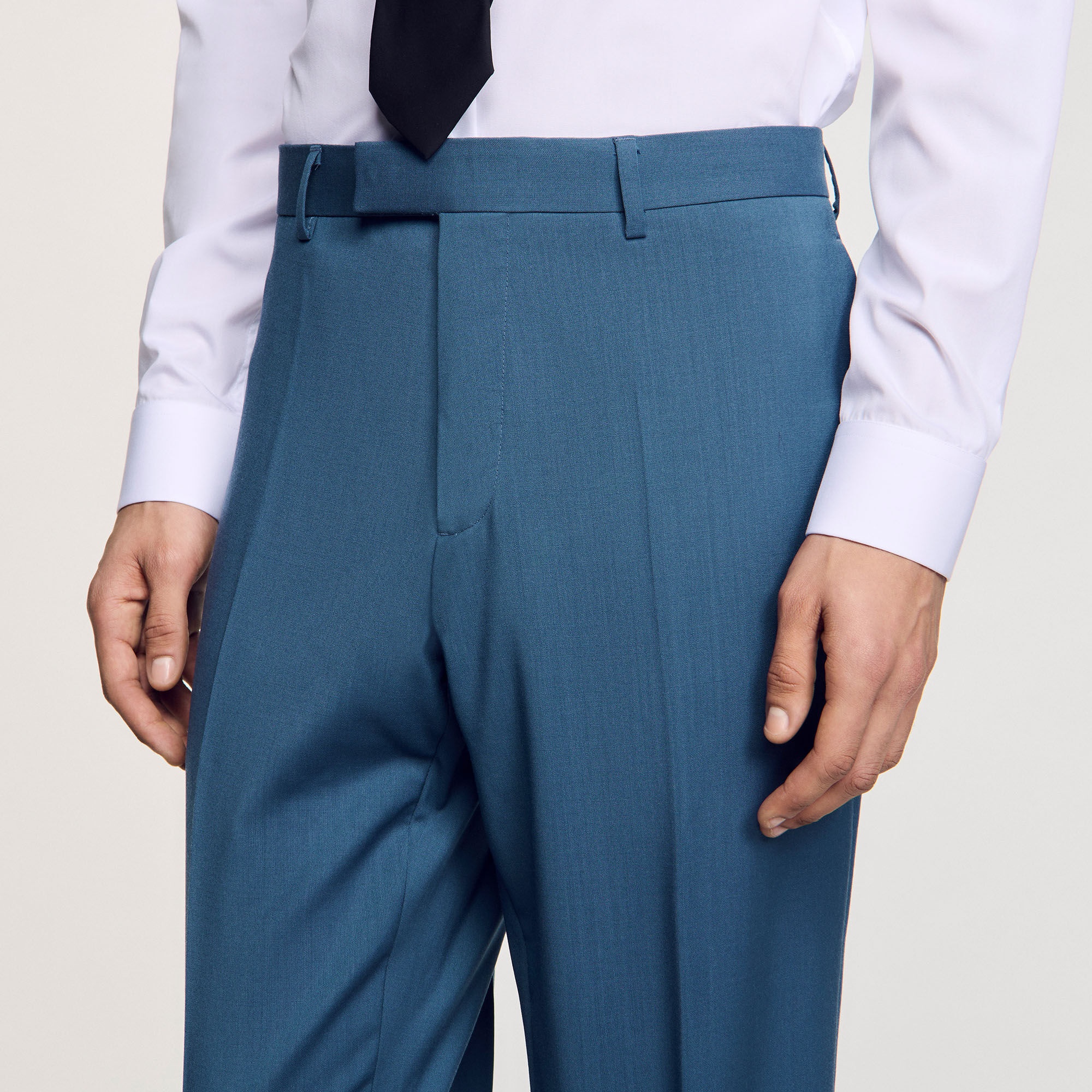 WOOL SUIT TROUSERS - 3