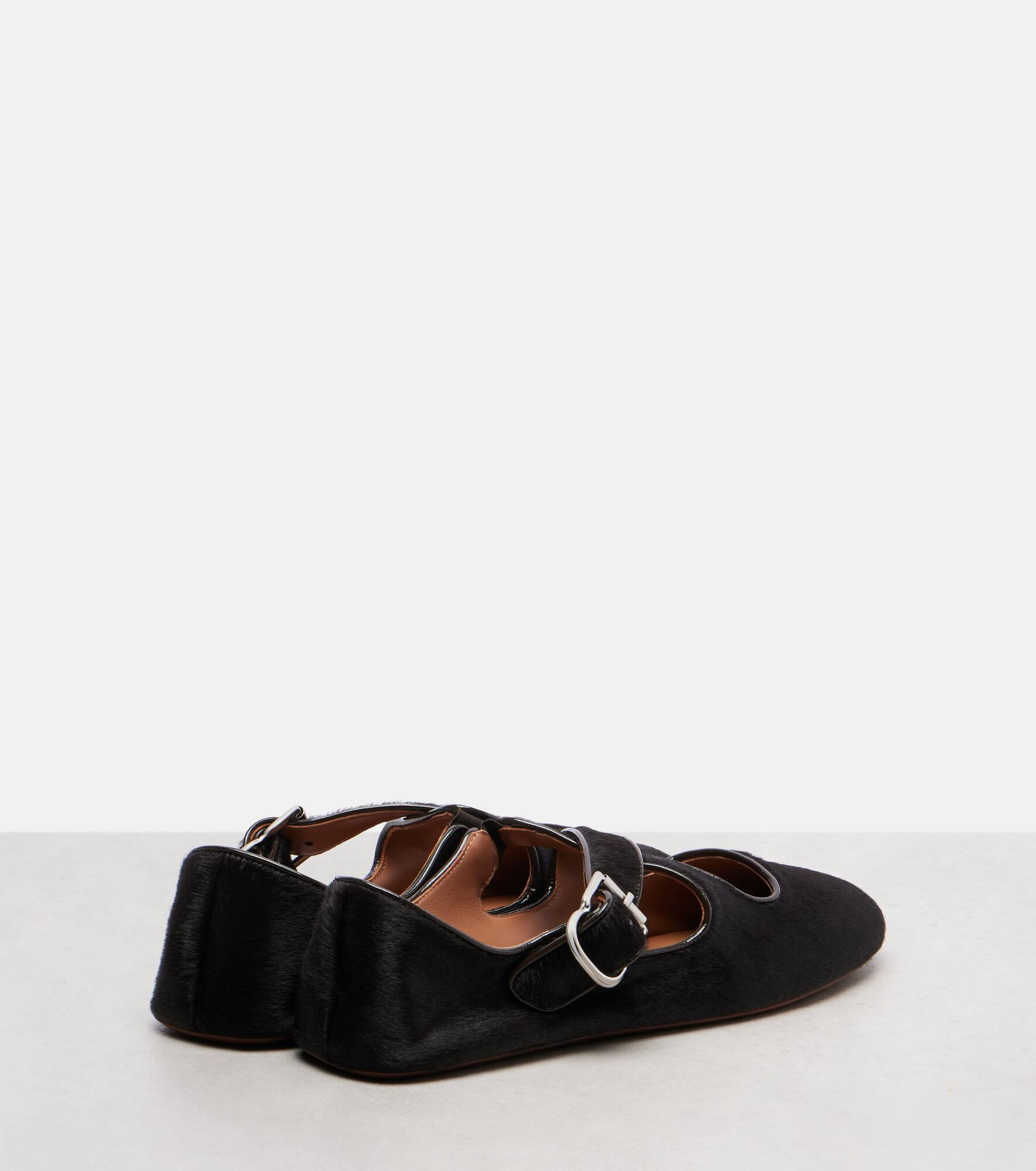 Calf hair ballet flats - 2