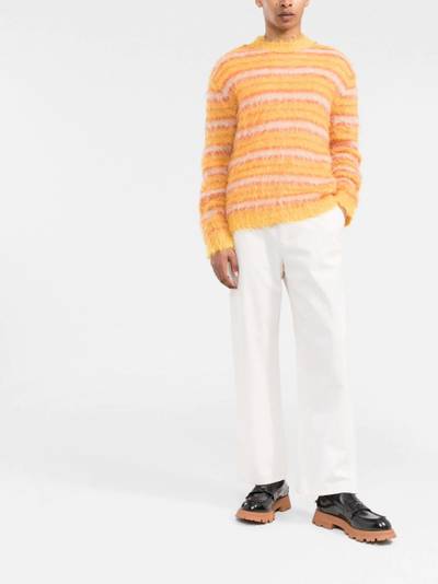 Marni striped knitted jumper outlook