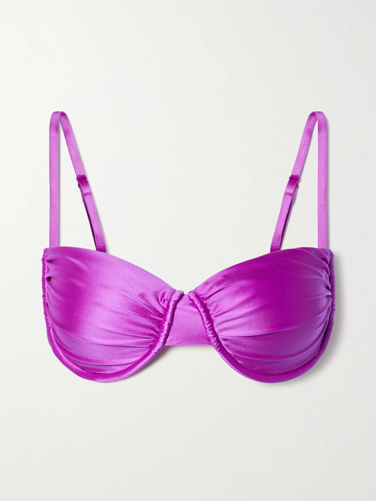 Ruched Underwired Bikini Top - 1