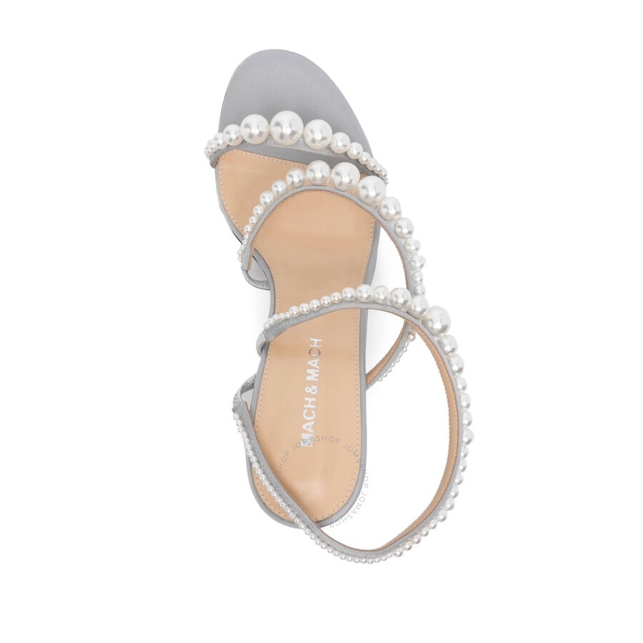 Mach & Mach Sirene Strappy Pearl Sandals - 3