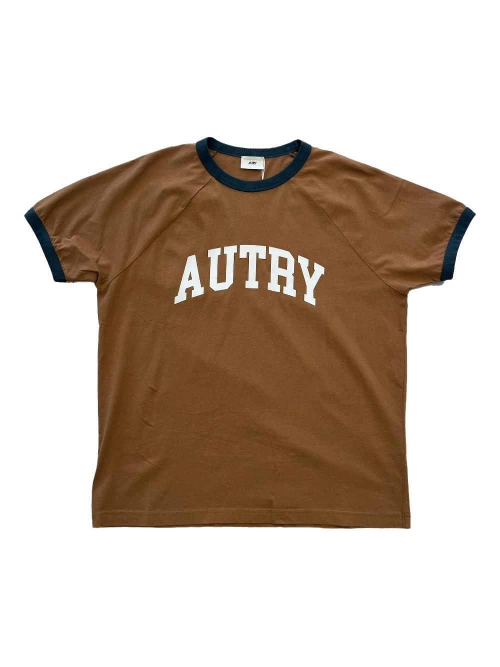 raglan-sleeve ringer T-shirt - 1