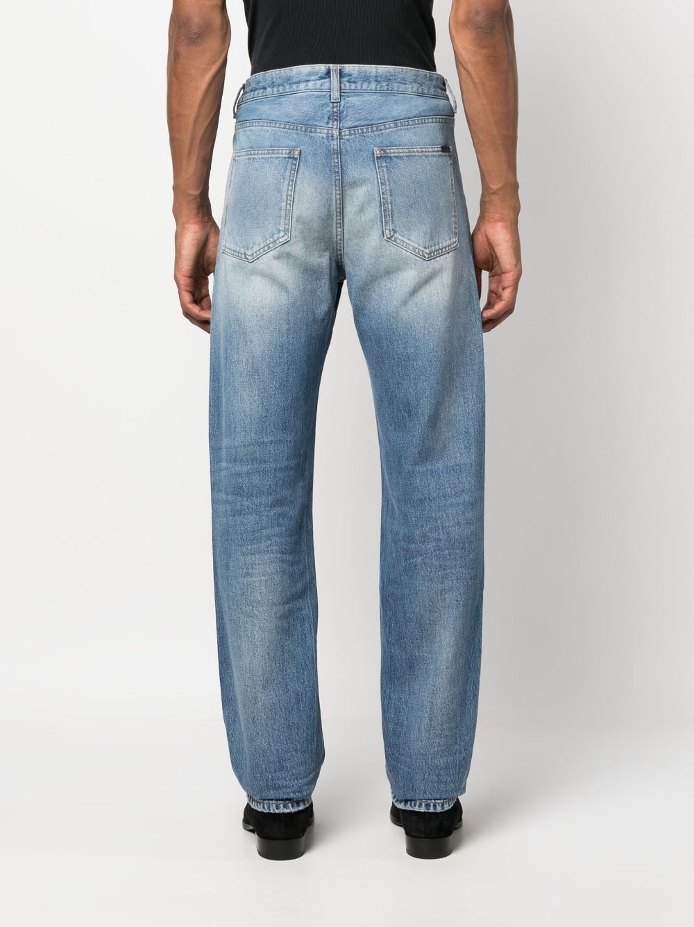 mid-rise straight-leg jeans - 4