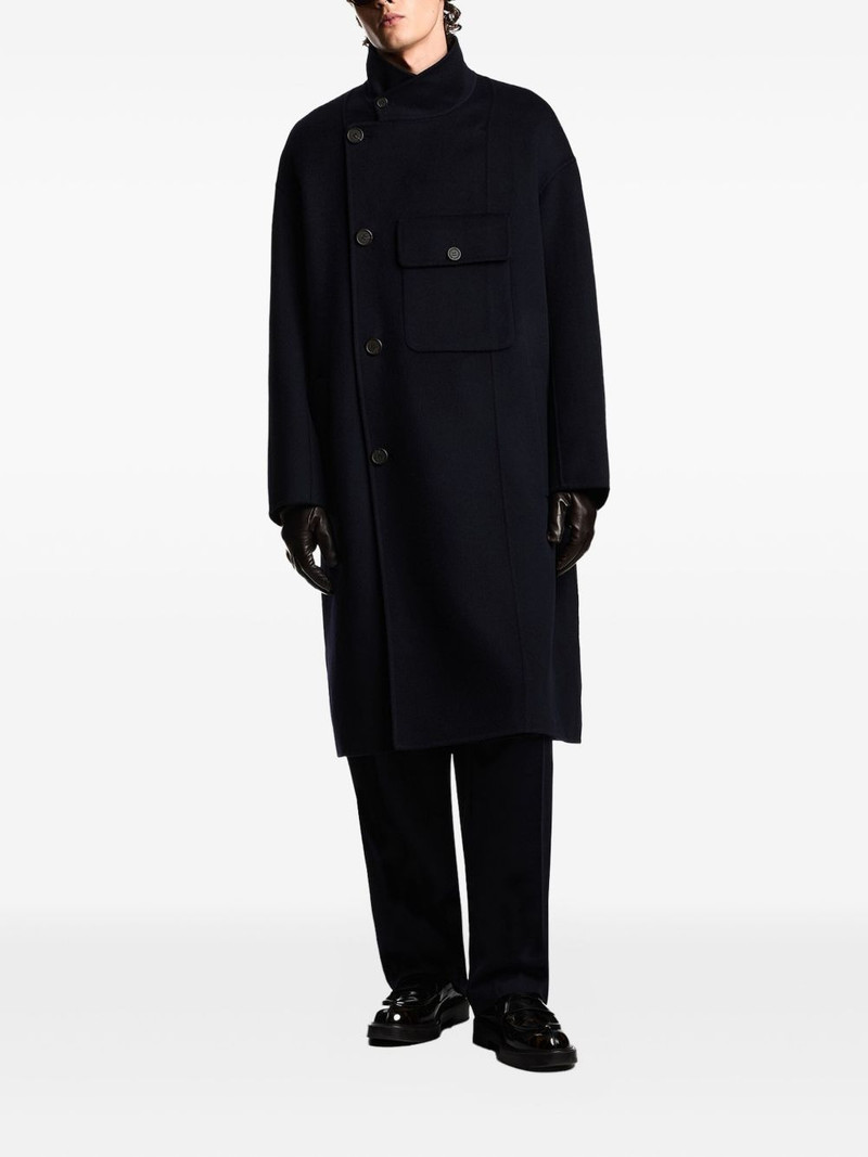 EMPORIO ARMANI buttoned double-breasted coat outlook