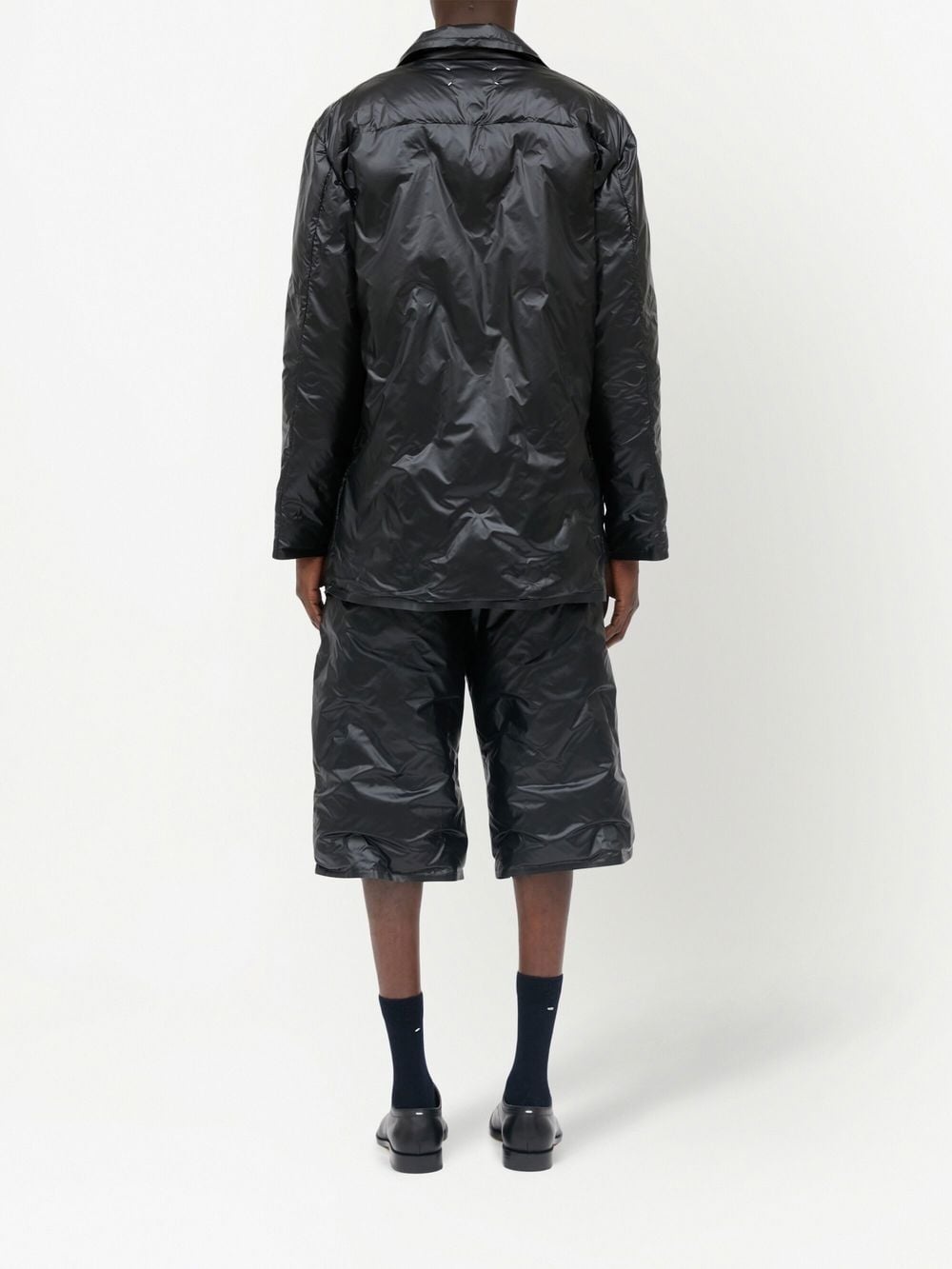 padded single-breasted jacket - 3