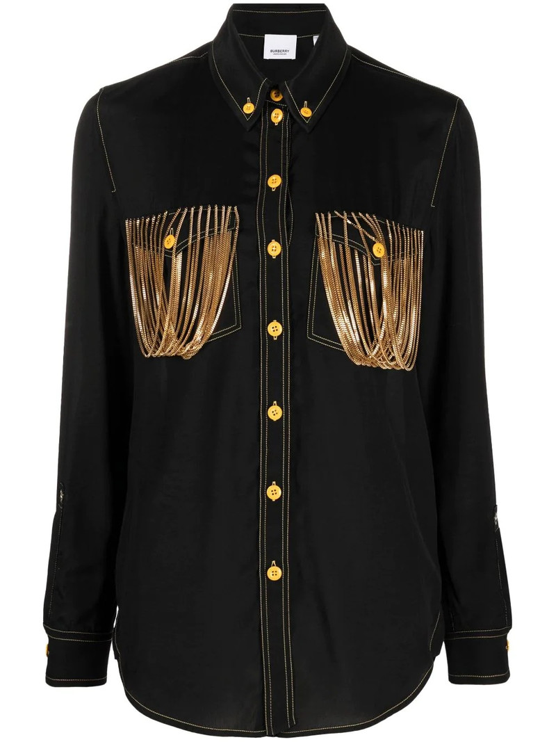 chain pocket detail shirt 1