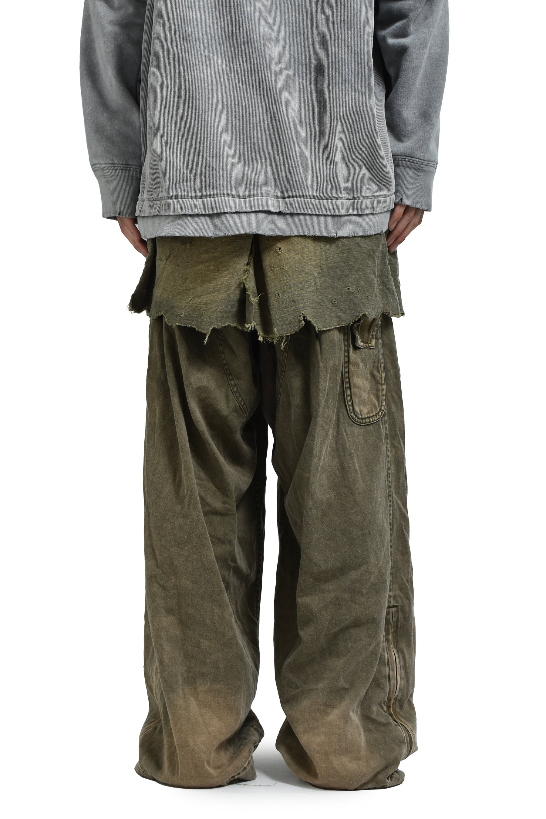 WAIST LAYERD FLIGHT PANTS / KHA - 2
