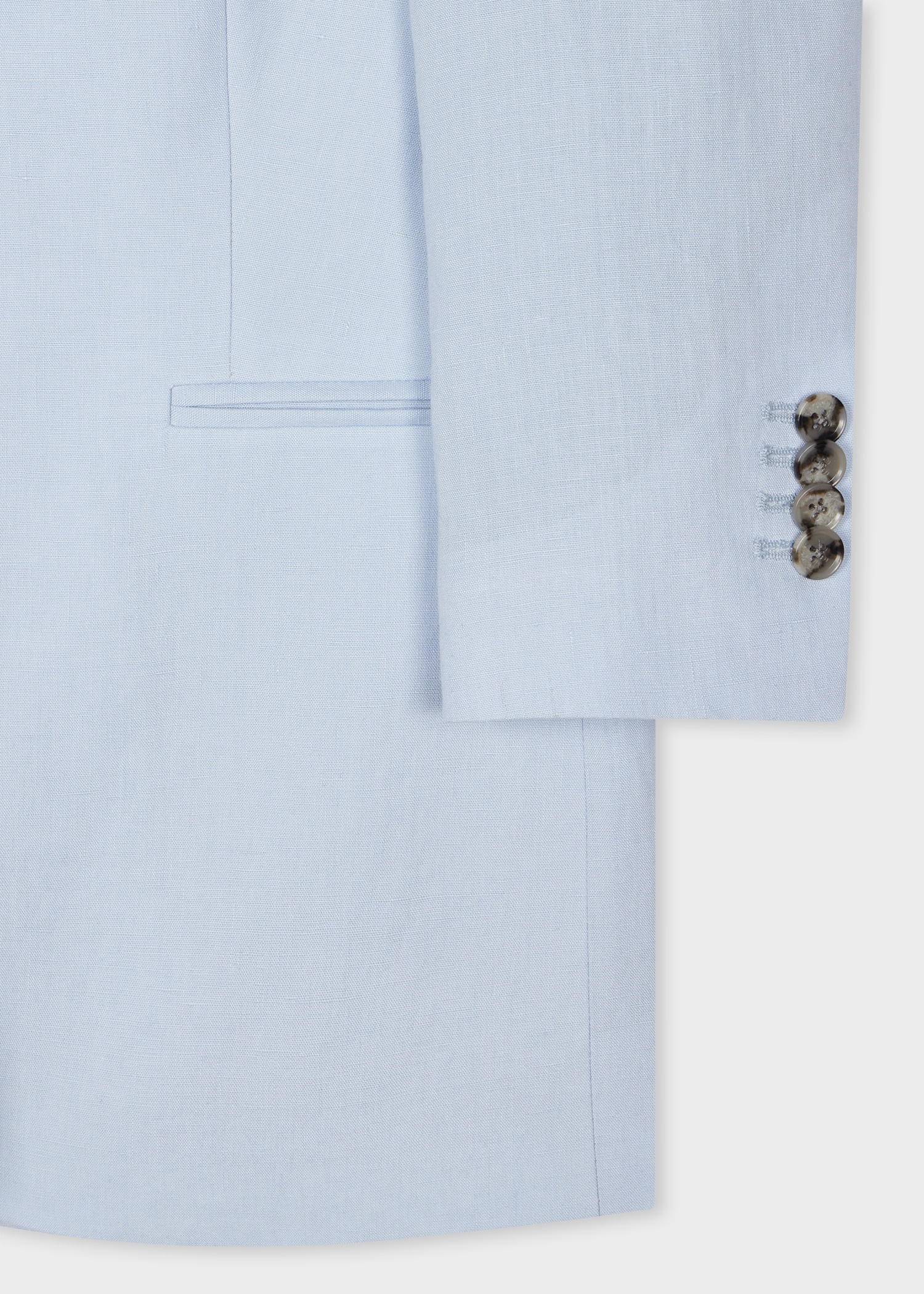 Women's Pale Blue Linen Suit - 3