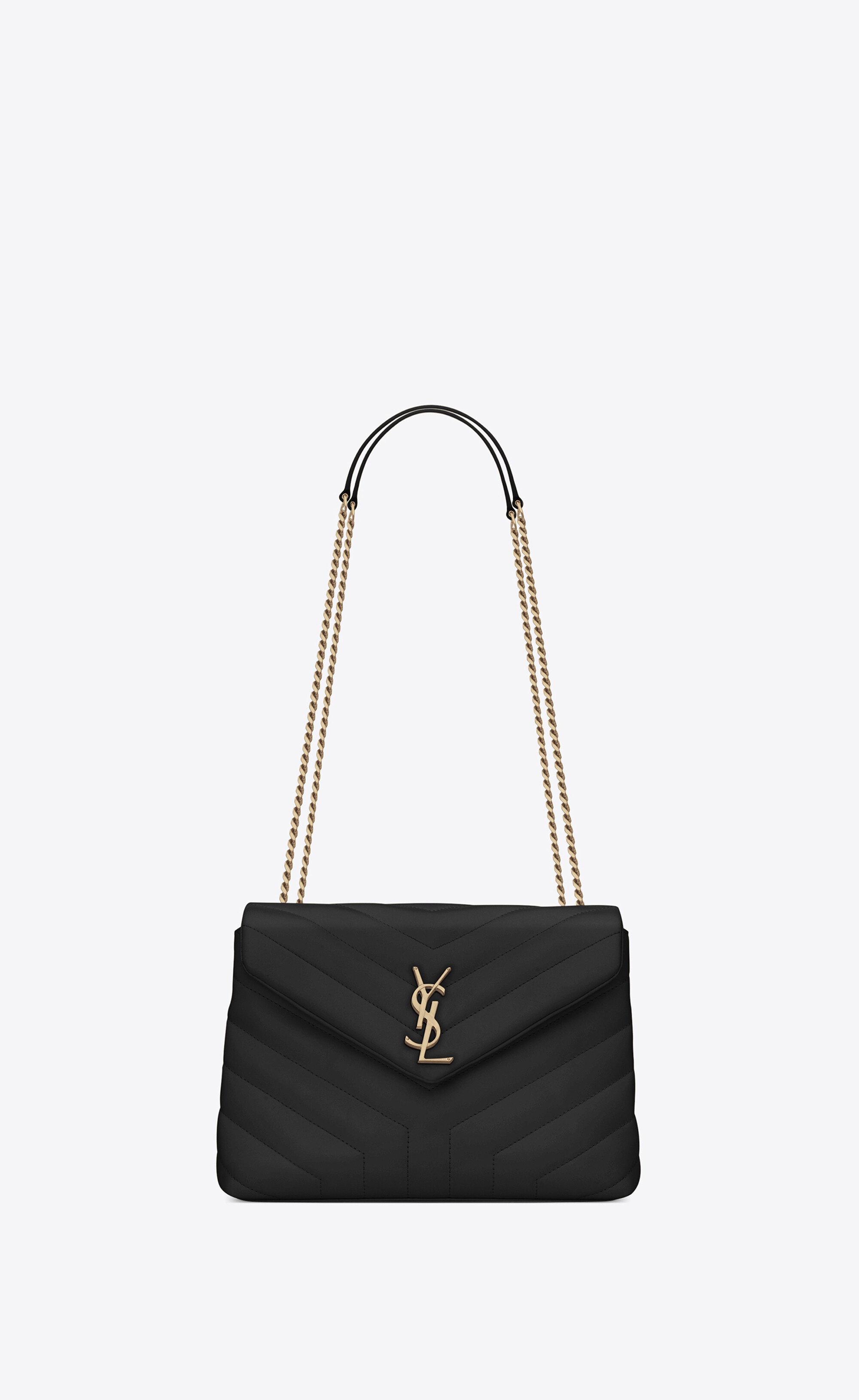 loulou small chain bag in matelassé "y" leather - 1
