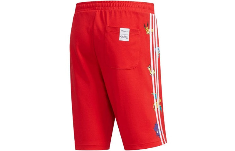 adidas adidas neo X POKMON Crossover Series Pikachu Printing Shorts Red FM0323 outlook