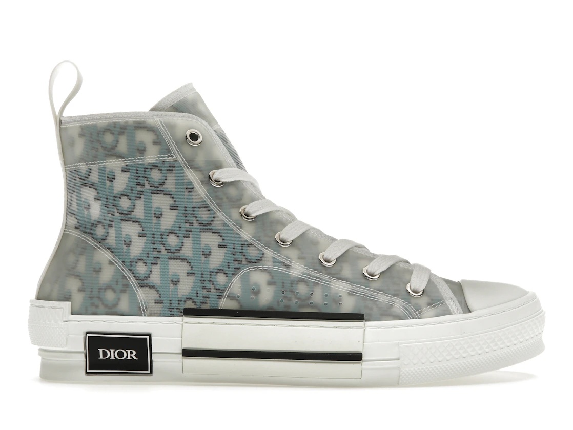 Dior B23 High Top Blue Oblique Pixel - 1