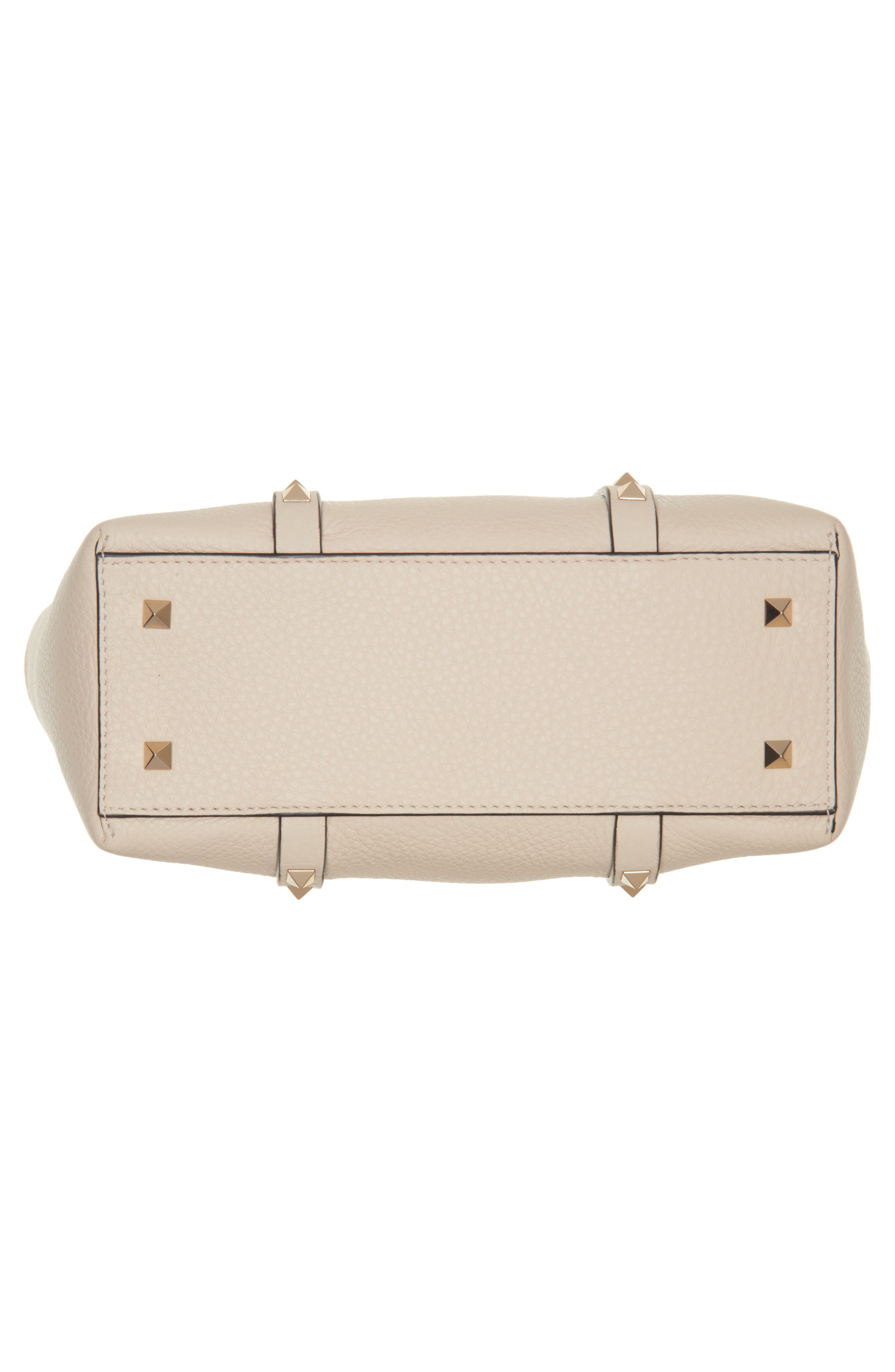Valentino Garavani Mini Rockstud Leather Tote in Light Ivory at Nordstrom - 7