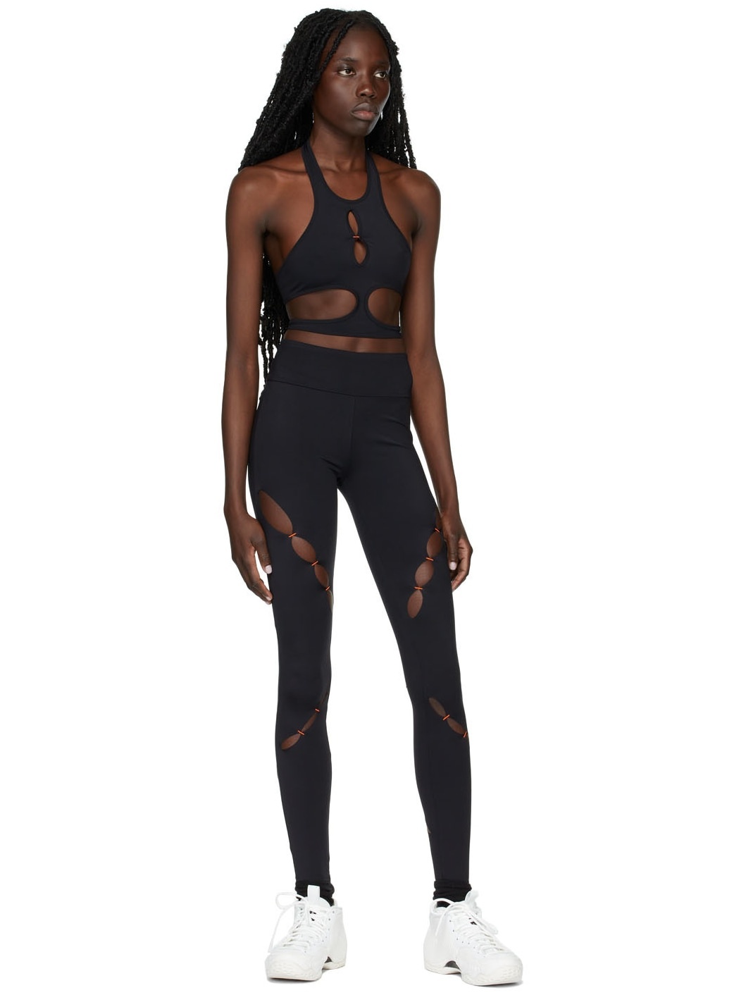 SSENSE Exclusive Black Cut-Out Sport Leggings - 4