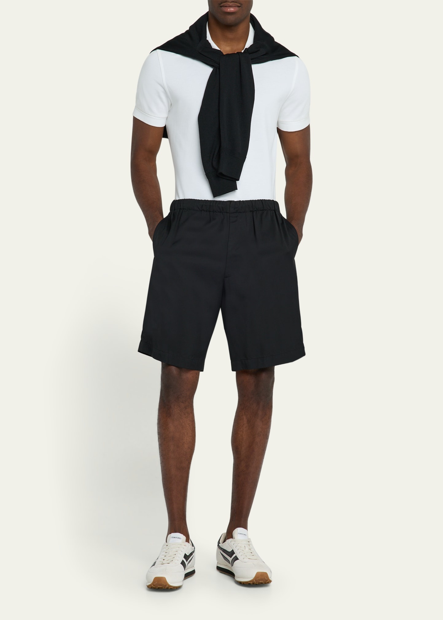 Men's Mick Tech Fabric and Suede Sneakers - 3