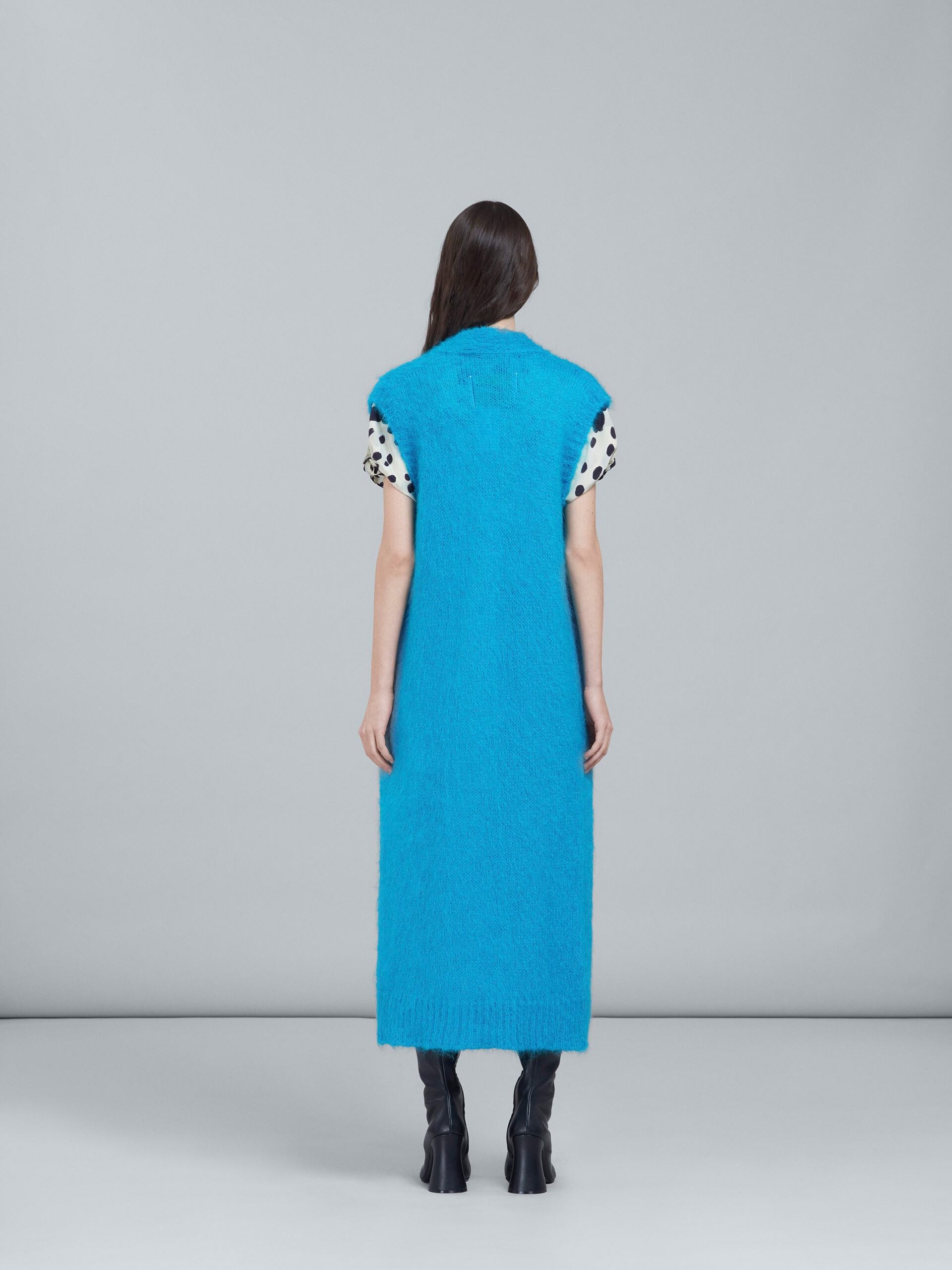 MOHAIR AND WOOL LONG VEST - 3