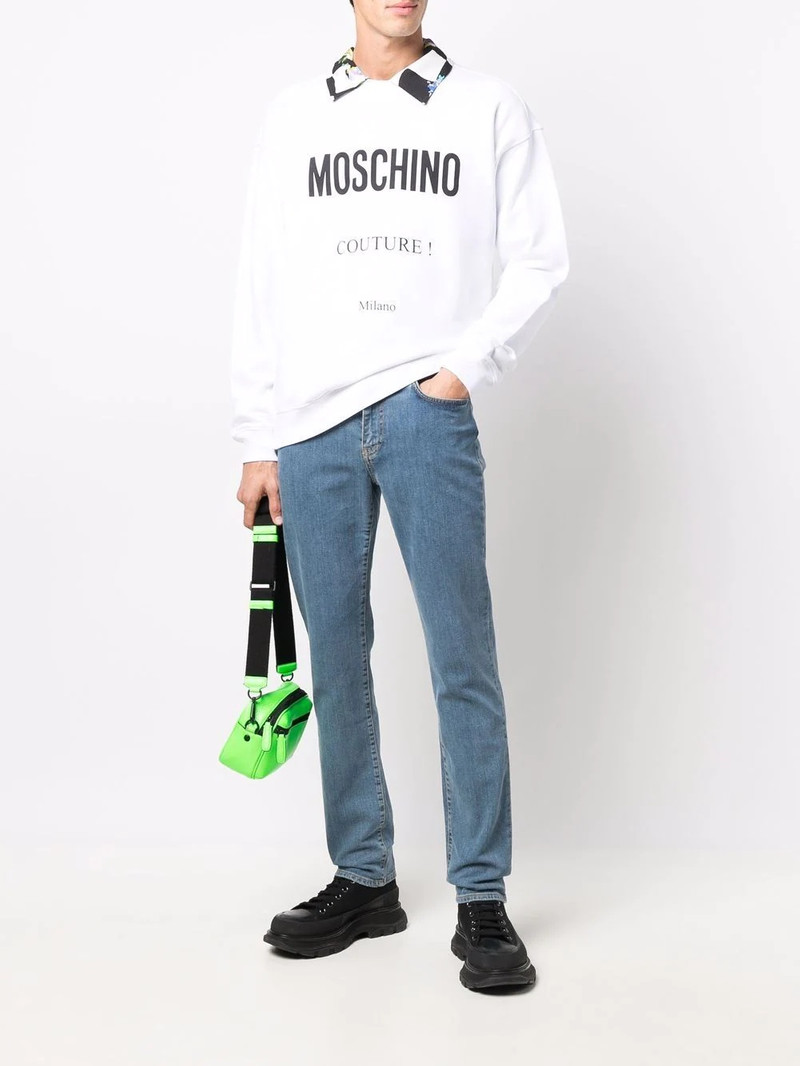 Moschino mid-rise slim fit jeans outlook