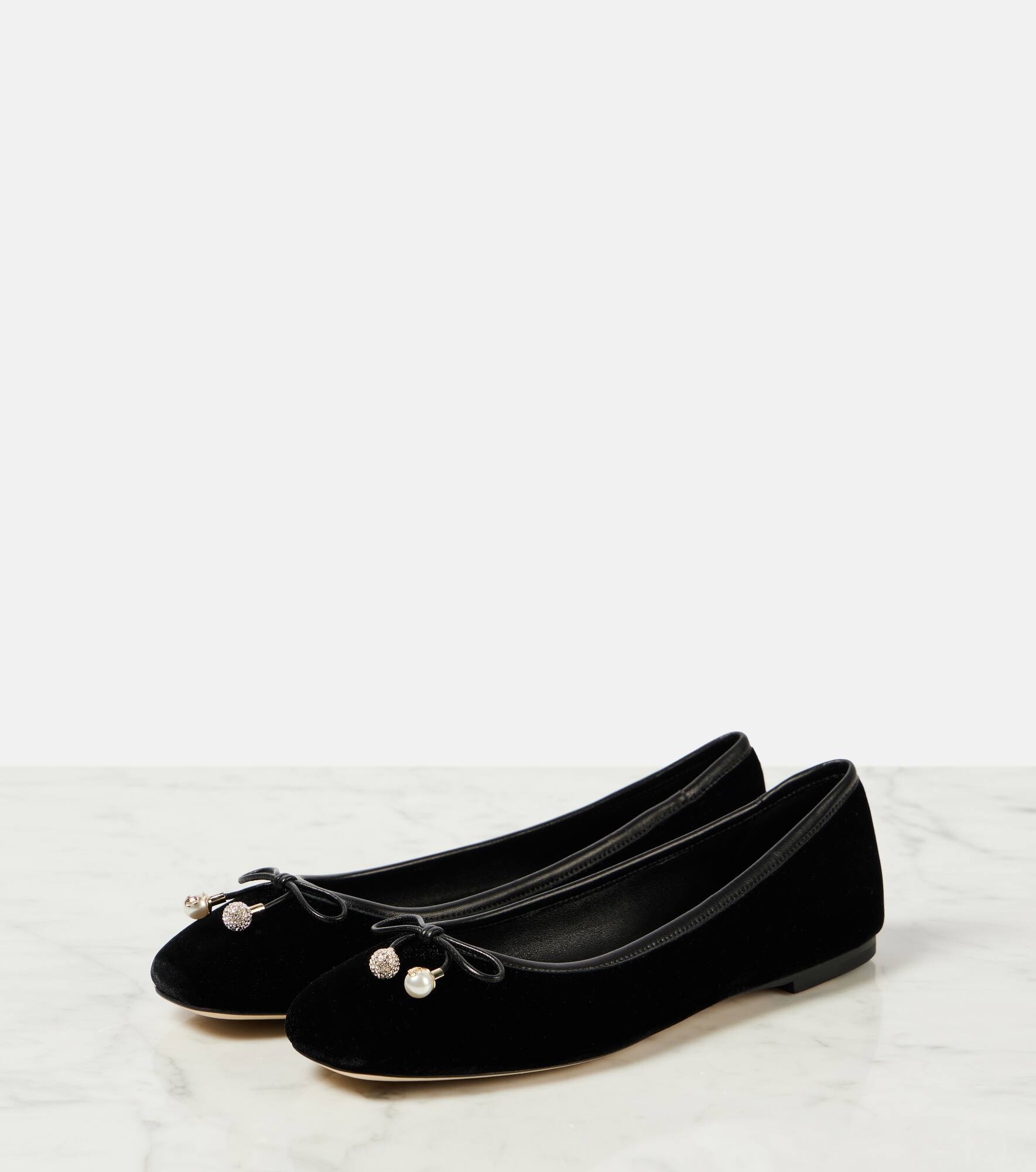Elme velvet ballet flats - 4