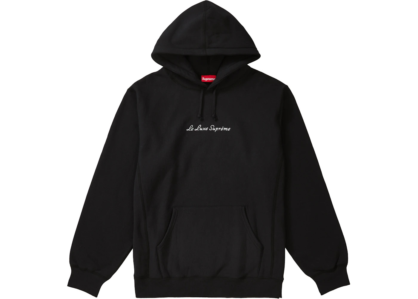 Supreme Le Luxe Hooded Sweatshirt Black - 1