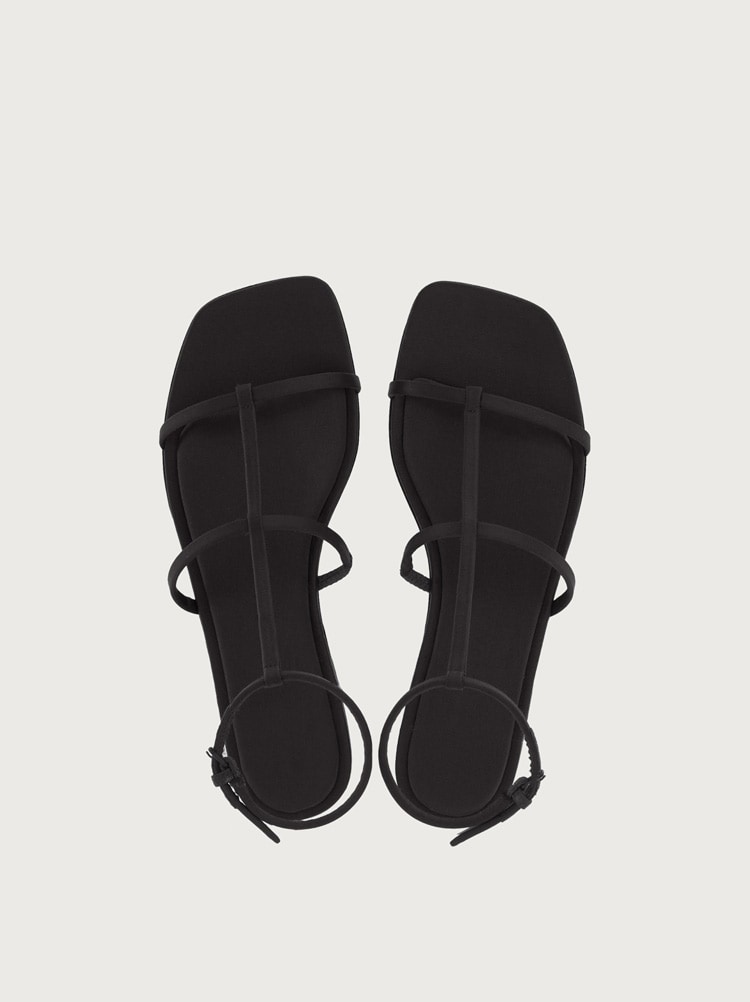 FLAT SANDALS WITH SQUARE TOE - 2