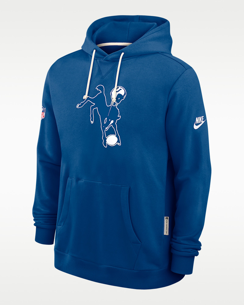 Indianapolis Colts Alt Offensive Set Play Sideline Men's Nike Dri-FIT NFL Pullover Hoodie 1