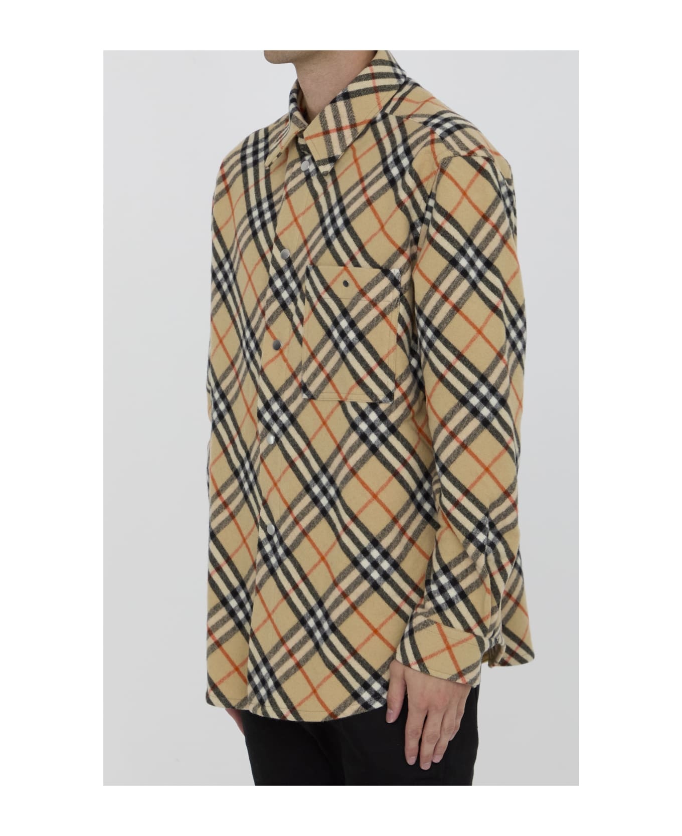 Check Wool Shirt - 2