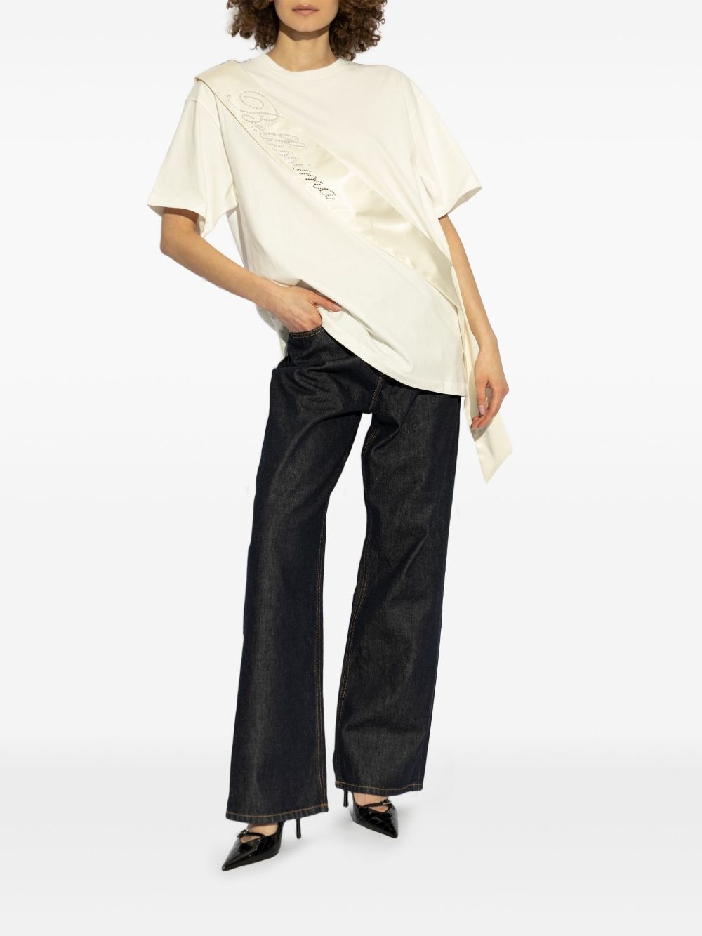 logo-embellished T-shirt - 2