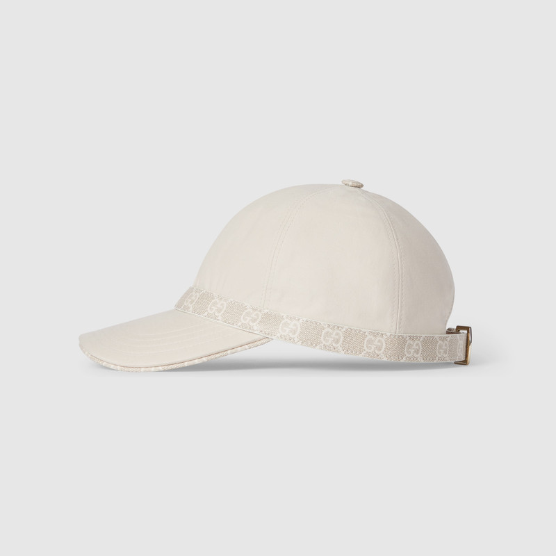 GUCCI Cotton baseball hat with Double G outlook
