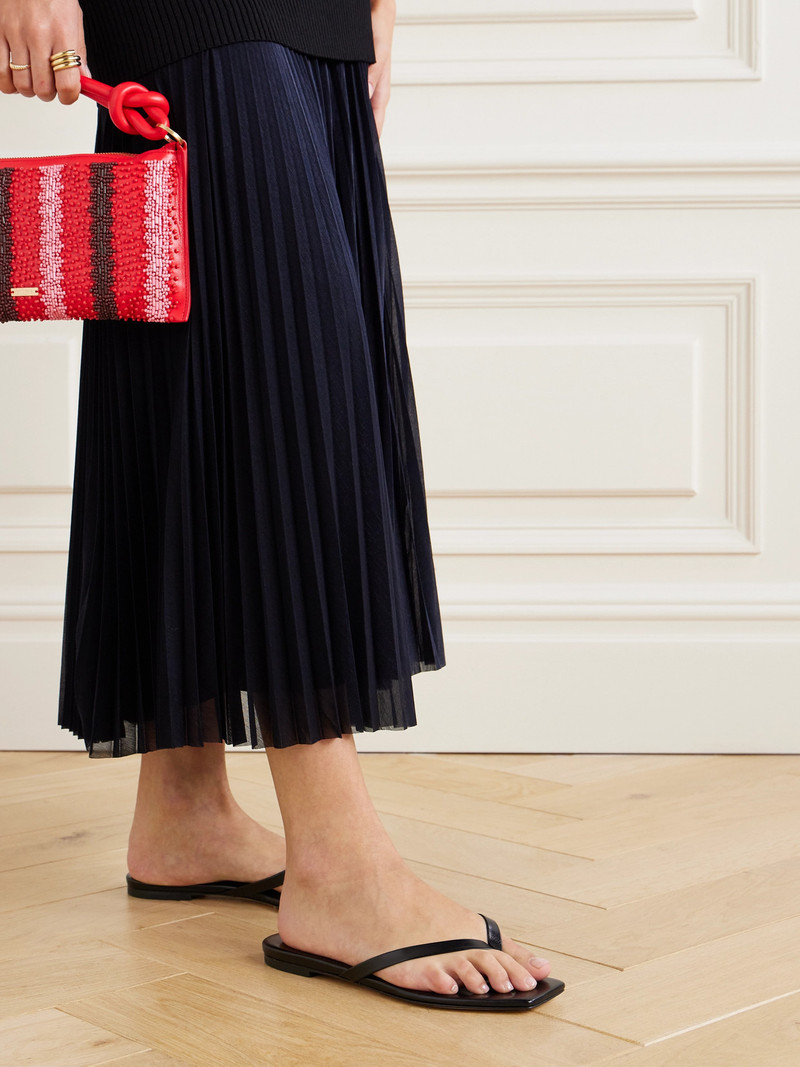 Aeyde Renee Leather Flip Flops outlook