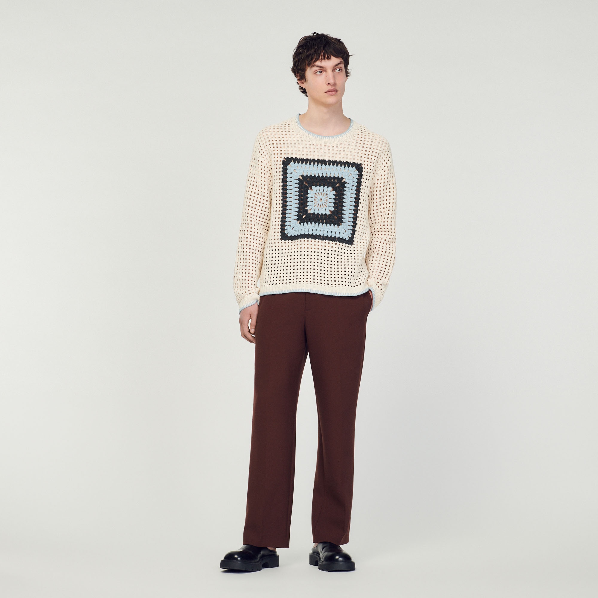 Crochet knit sweater - 2