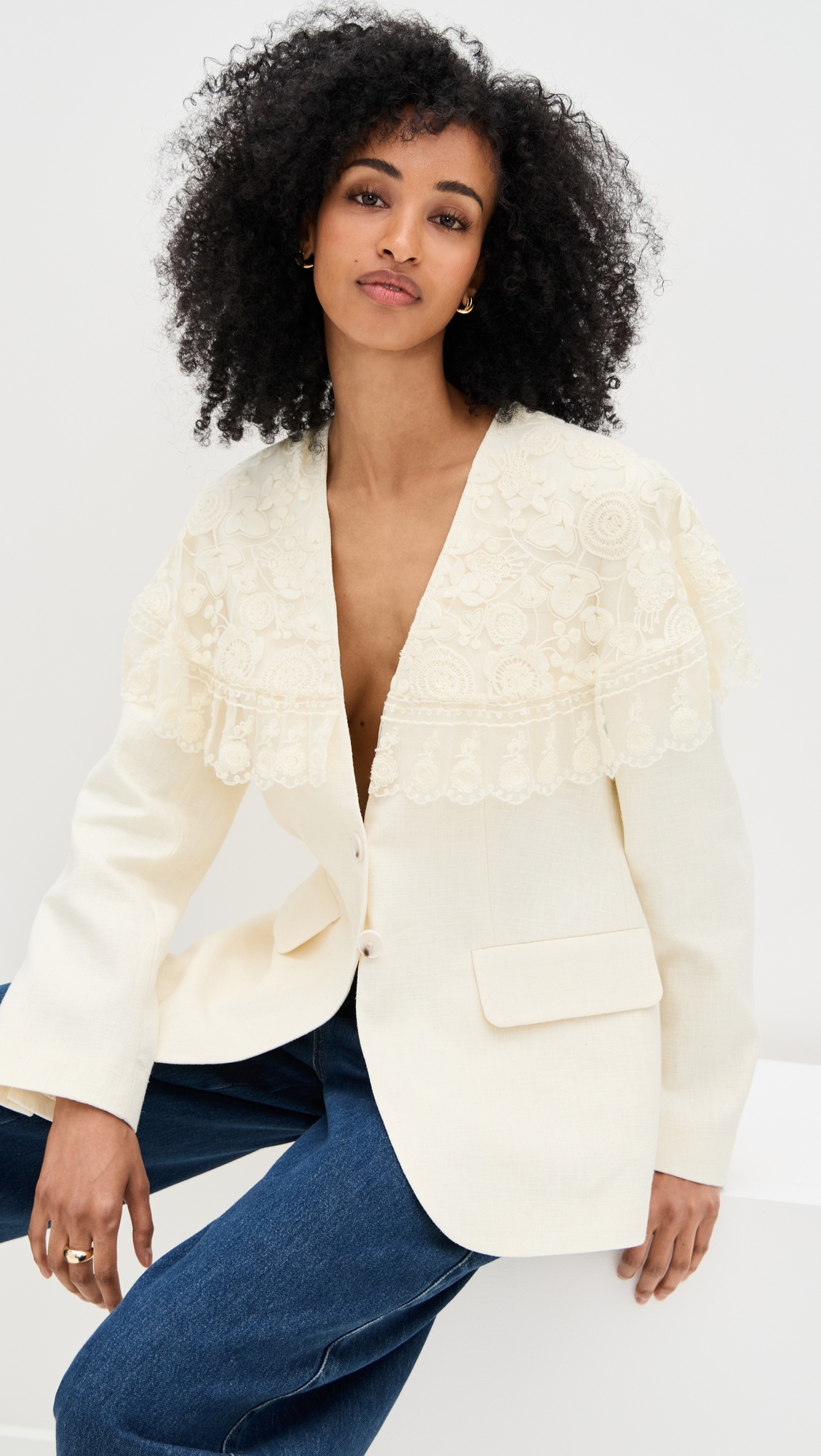 Arielle Lace Cape Jacket - 5