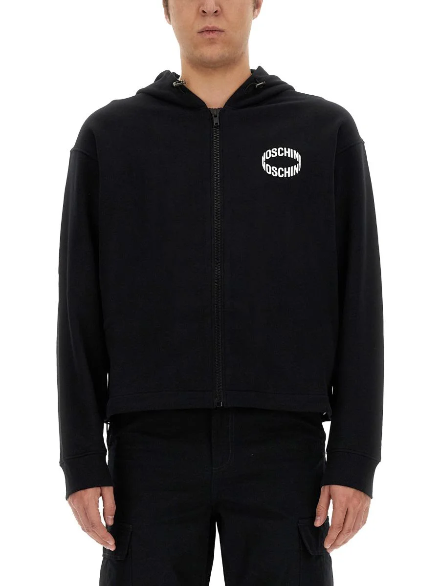 MOSCHINO SWEATSHIRT WITH LOGO - 1