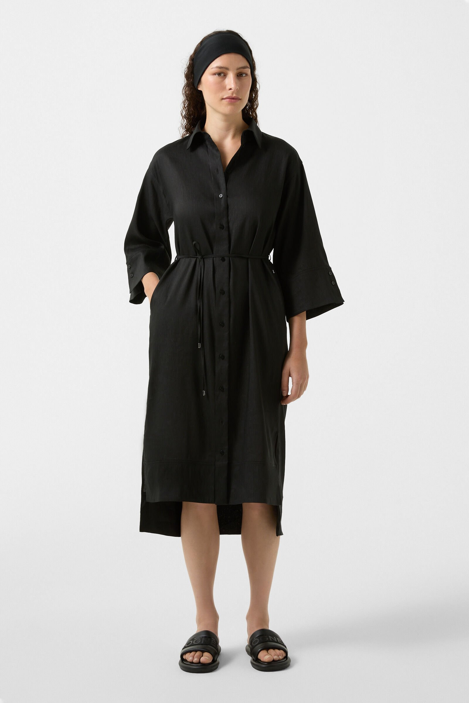 Reika shirt dress in Black - 2
